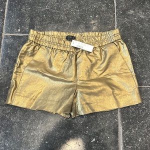 J Crew Women’s Gold Shorts